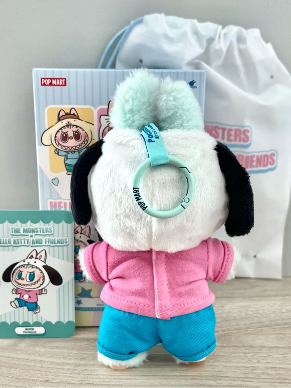 Pop Mart The Monsters x Hello Kitty and Friends Vinyl Plush Pendant - Pochacco - Picture 3 of 7